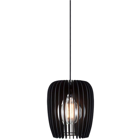 Hängelampe Tribeca 24 Schwarz mit stilvollem skandinavischen Design und warmem Licht.