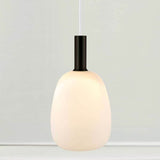 Hangende lamp Alton 23 wit, opaal wit