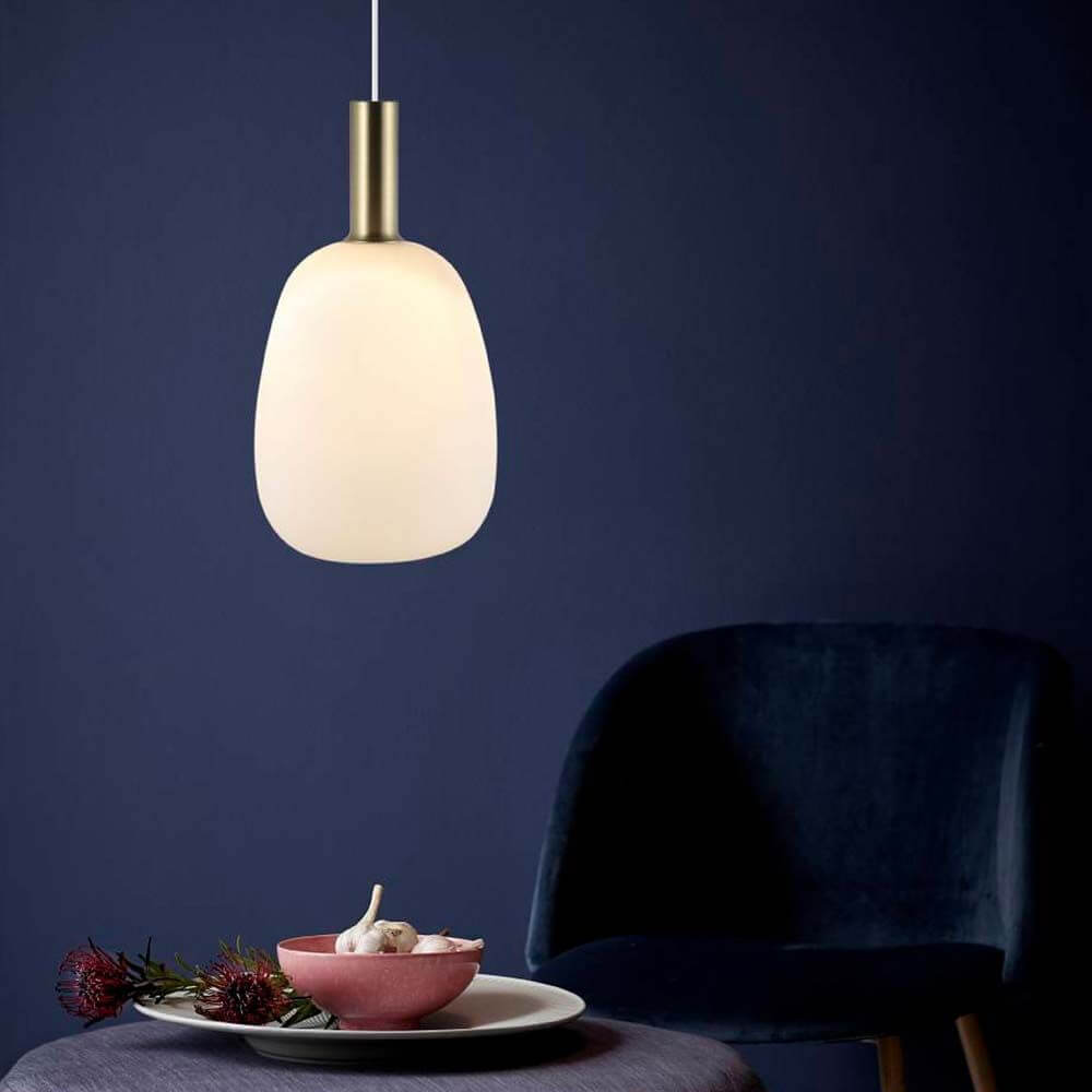 Hængende lampe Alton 23 White, Opal White