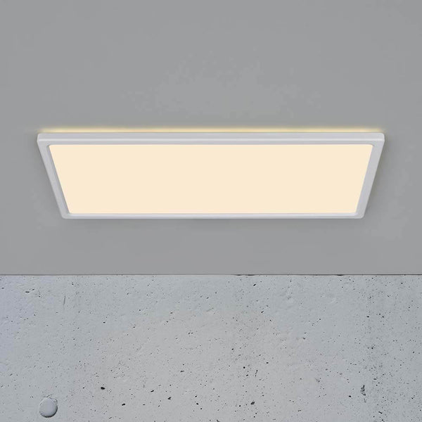 Harlow Smart LED Decken Panel RGB, flaches rechteckiges Nordlux Deckenpanel mit warmweißem Licht und Gegenlichteffekt