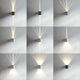 LED Außen-Wandleuchte Canto Kubi 2 IP44 Verzinkt in verschiedenen Lichtmustern an der Wand