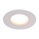 Runder LED Einbaustrahler Dorado, 2700K warmes Licht, dimmbar, IP65, für Wohnzimmer und Esszimmer.