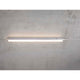 LED Lichtleiste Latona 56cm CCT Dimmbar Weiß an einer betongrauen Wand montiert.