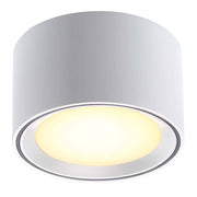 LED Aufbauleuchte Fallon Weiß - modernes Design mit integrierten LEDs und 3-Schritt Moodmaker™-Funktion.