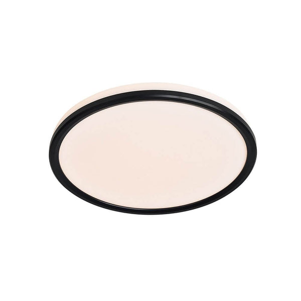 Liva Smart LED RGB ceiling light with an elegant, round design in black and white.
