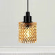 Taklampe Hollywood Amber med skinnende ravdesign og elegant svart.