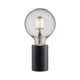 Siv marmor bordslampa svart
