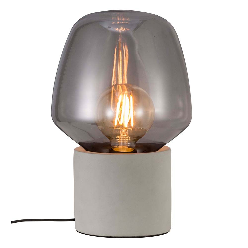 Tischlampe Christina Hellgrau, Rauchfarben