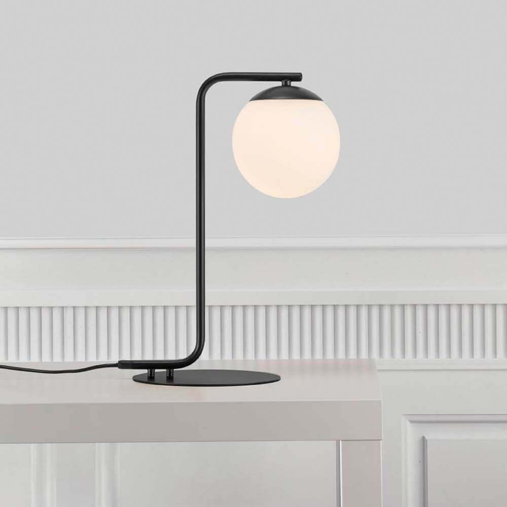Table lamp grant black, opal white