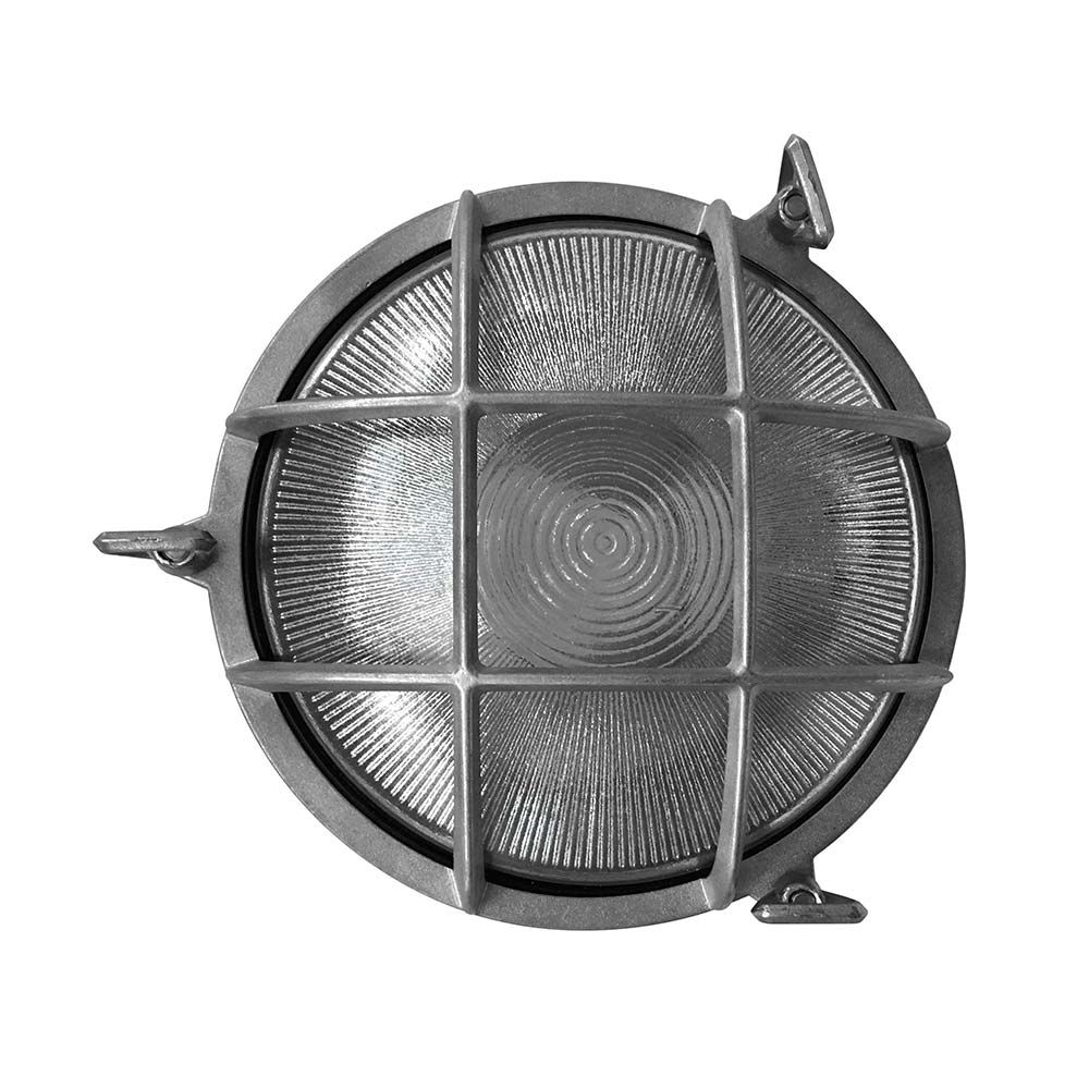 Navire lampe murale polperro ip64 nickel, verre