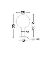 Nostos LED Tischleuchte Ø 20cm 3000K