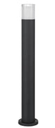 Noten LED Außenwegeleuchte 3000K Schwarz IP65 in modernem, minimalistischem Design aus Aluminium und Acryl.