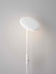 Notos LED Stehlampe Ø 27cm 3000K in schwarzem schlankem Design, 205 cm Höhe, warmweißes 3000K Licht für Wohnzimmer und Schlafzimmer