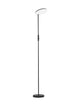 Notos LED Stehlampe Ø 27cm 3000K schlanke schwarze Stehleuchte 205 cm hoch, modernes Design, warmweiß 3000K, runder Fuß
