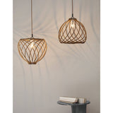 Adana wood pendant lamp Ø 35cm