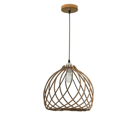 Adana Holz-Pendellampe Ø 35cm  Nova Luce   