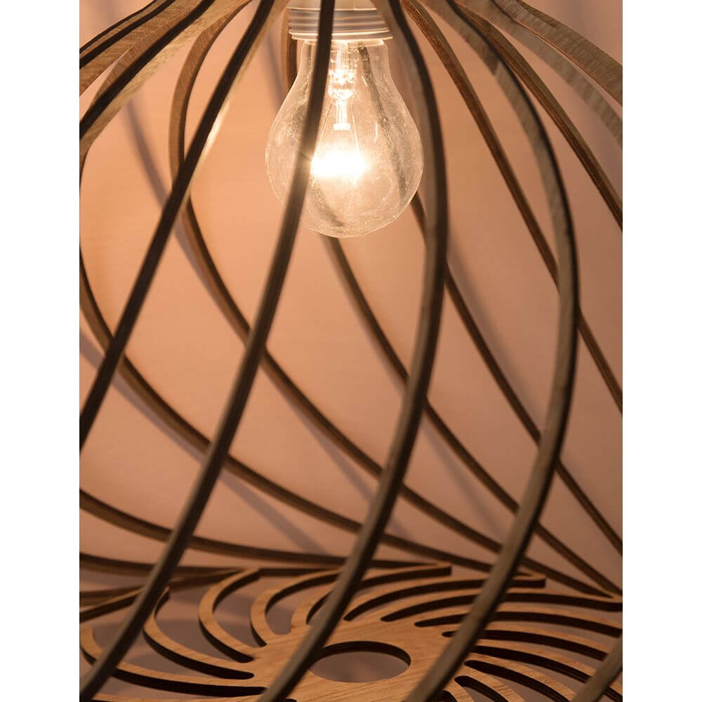 Lampe pendentielle en bois Adana Ø 35 cm