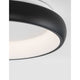 Albi LED Deckenleuchte Dimmbar in elegantem Schwarz mit weichem Lichtschein, ideal für verschiedene Wohnräume.