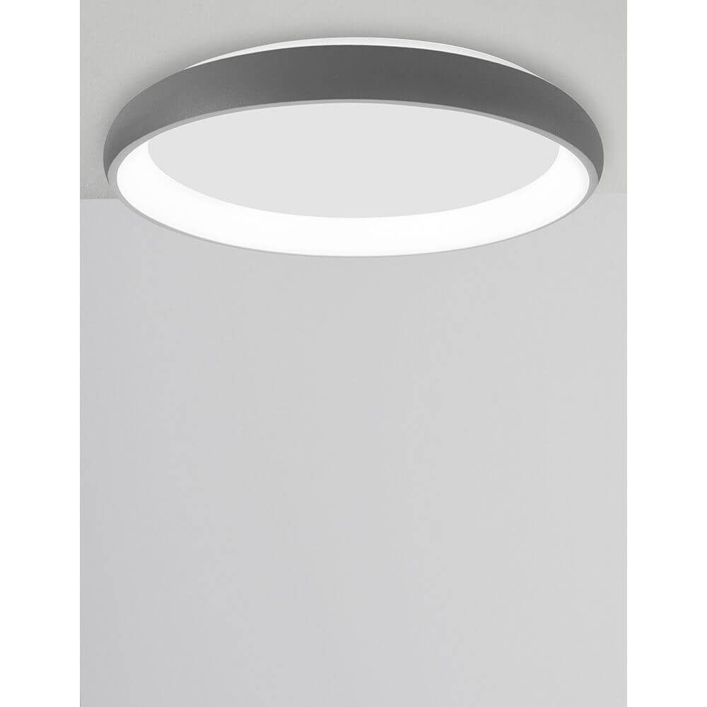 Albi LED Deckenleuchte Dimmbar in elegantem Schwarz, moderner Designleuchte für Wohnräume.