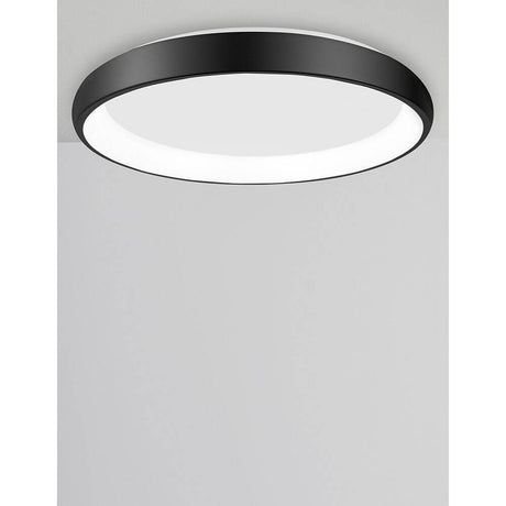 Albi LED Deckenleuchte Dimmbar in elegantem Schwarz, modernes Design für stilvolle Wohnräume.