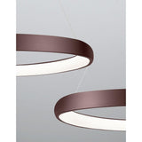 Albi Led hanging lamp coffee brown