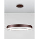 Albi LED Hängelampe Kaffeebraun in modernem Design, hängend von der Decke mit dimmbarem Licht.