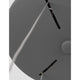 Detailansicht der Albi LED Metall Hängeleuchte Grau mit grauer Metalloberfläche und Kabel.