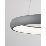 Albi LED metal hanging light grey