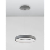 Albi LED metal hanging light grey