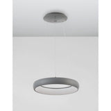 Albi LED metal hanging light grey