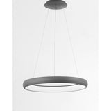 Albi LED metal hanging light grey