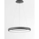 Albi LED Metall Hängeleuchte Grau, moderne Pendelleuchte mit warmweißem Licht und energieeffizienter LED-Technologie.