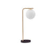 Alvarez Tischlampe mit Marmor-Fuß Gold, Schwarz in modernem Design für stilvolle Wohnräume.