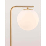 Alvarez Tischlampe mit Marmor-Fuß Gold, Schwarz