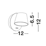 Amadeo LED wall lamp