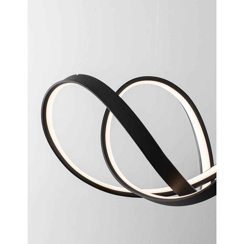 Apus LED hanging lamp curved