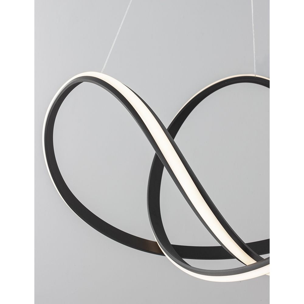 Apus LED hanging lamp curved