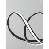 Apus LED hanging lamp curved