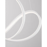 Apus LED hanging lamp curved