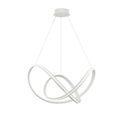 Apus LED Hängelampe Geschwungen in modernem, minimalistischem Design aus Aluminium und Acryl.