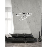 Lampe suspendue à LED Aria Ø 60 cm Chrome réglable