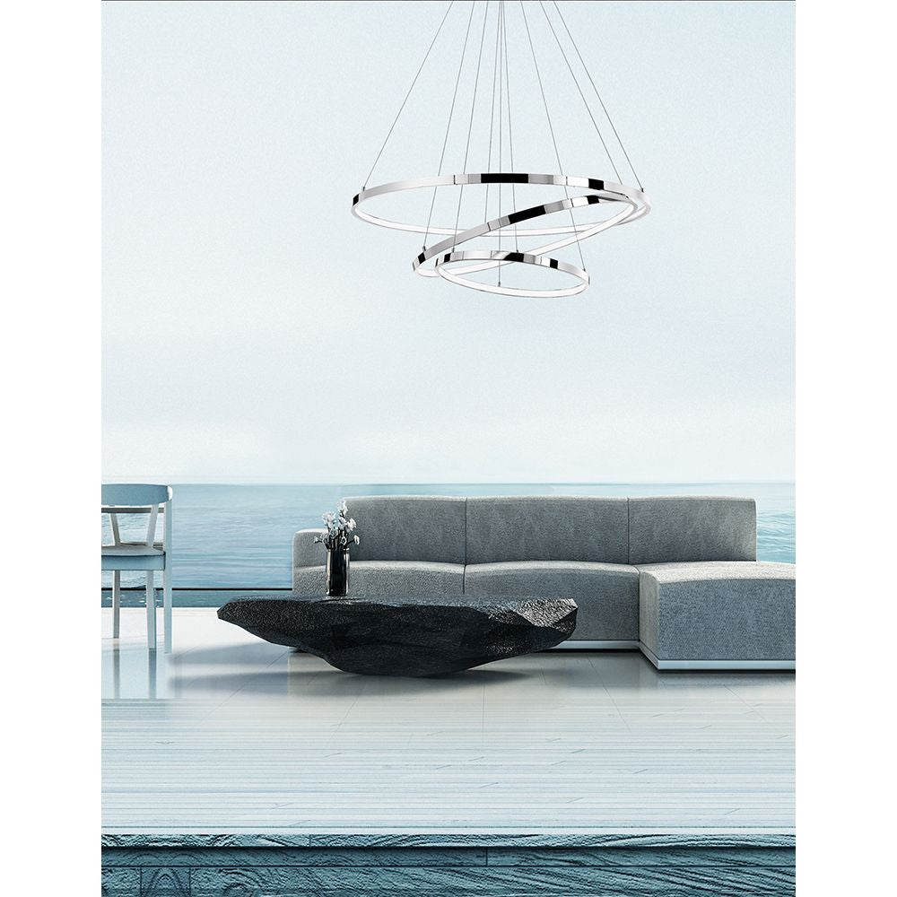Aria led hangende lamp chroom
