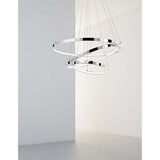 Aria Led hanging lamp chrome