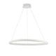 Aries LED Hängelampe Ø 74cm in elegantem Design, hängend von der Decke mit modernem weißen Finish.