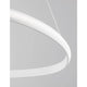 Aries LED Hängelampe Ø 74cm mit modernem Design und schmalem, leuchtendem Ring.
