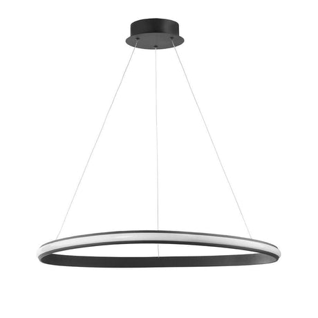 Aries LED Hängelampe Ø 74cm in modernem Design mit schwarzem Finish und elegantem Licht.