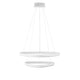 Aries LED Hängeleuchte 2 Ringe Verstellbar in modernem, minimalistischem Design mit warmweißem Licht.