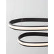 Aries LED Hängeleuchte 2 Ringe Verstellbar moderne Deckenleuchte mit minimalistischem Design
