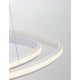 Aries LED Hängeleuchte 2 Ringe Verstellbar mit minimalistischem Design und warmweißem Licht