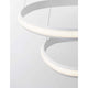 Aries LED Hängeleuchte 2 Ringe Verstellbar in modernem Design mit warmweißem Licht.